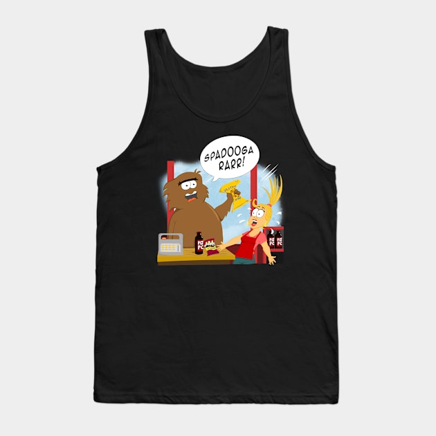 Bigfoot buys some Roadtrip Snacks Tank Top by scoffin